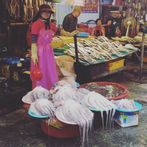 Octopus seller